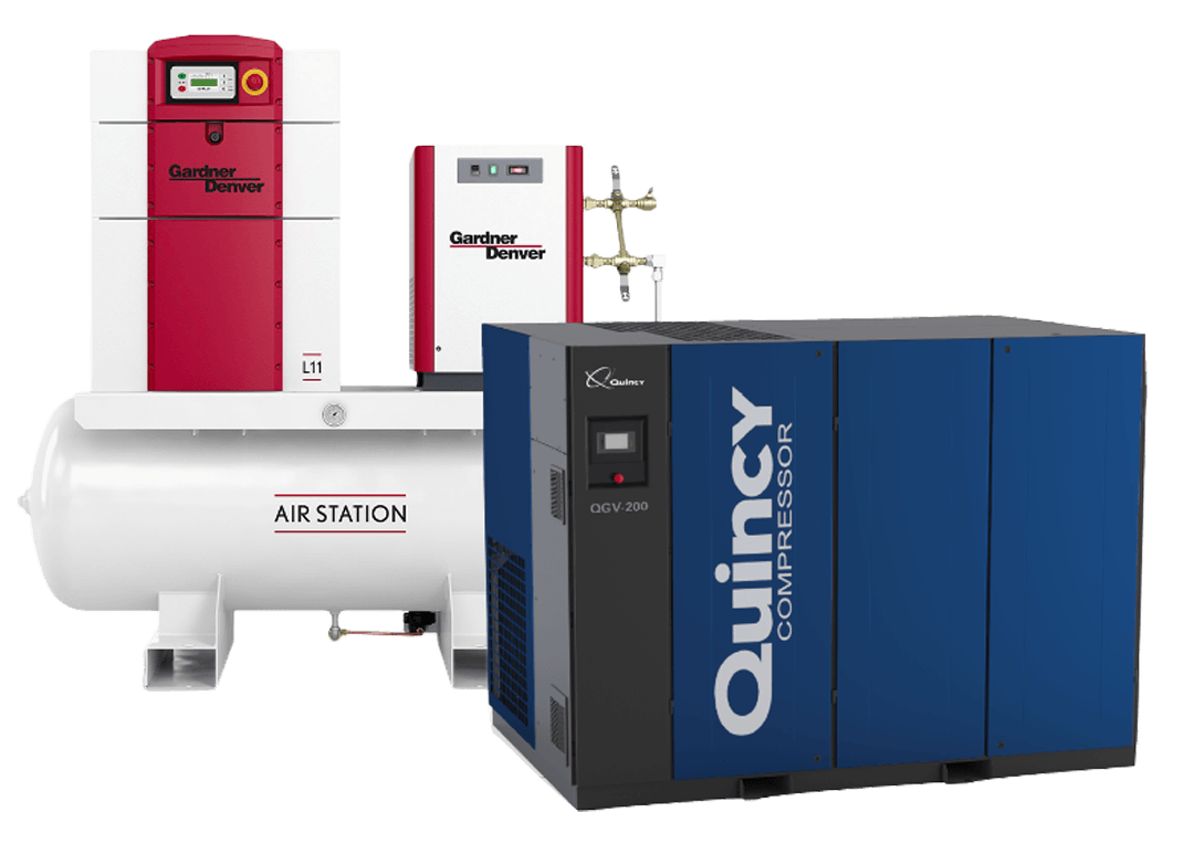 Quincy and Gardner Denver Air Compressors